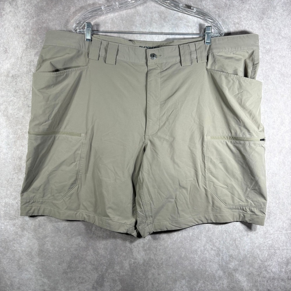 Duluth Trading Co Shorts Mens 48 Tan Flexpedition Relaxed Fit Cargo Hiking Work